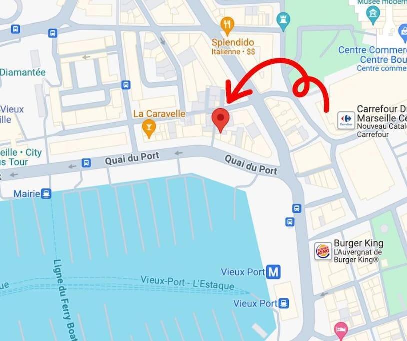 Studio Au Coeur Du Vieux Port Avec Clim Marseille Ngoại thất bức ảnh